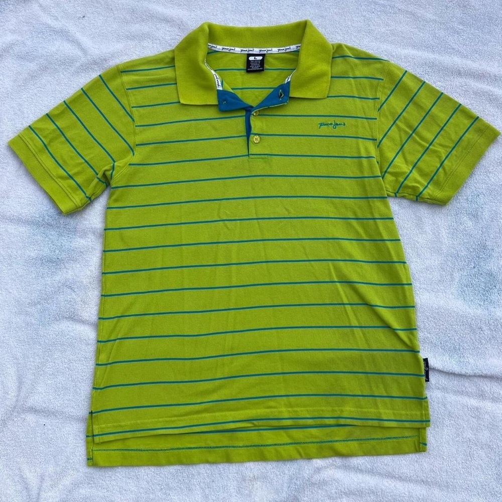 Vintage 90s Paco Jeans Striped Polo Tee